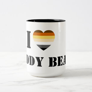 GAY BAR PRIDE I HEART DADDY BÄRA Två-Tonad MUGG