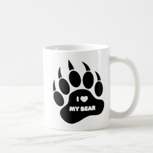Gay Bear / Cub-mugg Jag älskar min björn i Björnkl Kaffemugg