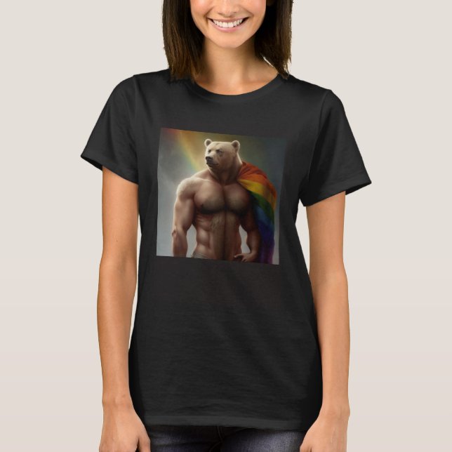 Gay Bear for lgbtq T Shirt (Framsida)