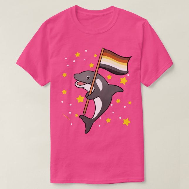 Gay Bear Orca Gay Bear Pride Pullover Hoodie  T Shirt (Design framsida)