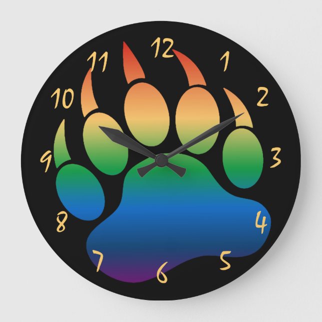 Gay Bear Paw Gorgeous och Dramatisk svart - Klocka (Framsida)