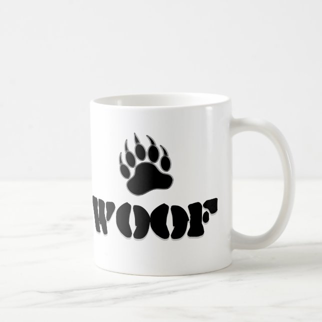 Gay Bear Pride Björn Tass WOOF Kaffemugg (Höger)