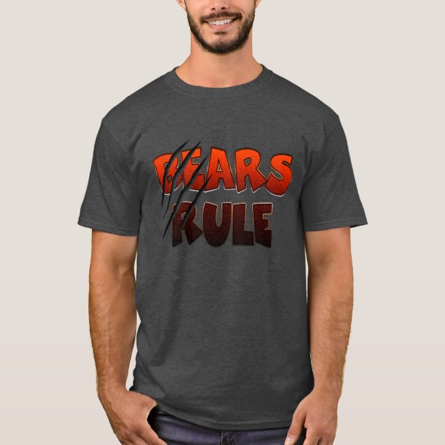 Gay Bear Pride Björnar Regerar T Shirt (Framsida)