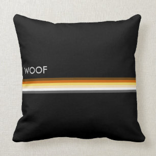 Gay Bear Pride Flagga WOOF Masculine and Sleek Kudde