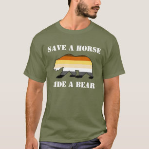 Gay Bear Pride Spara En Häst Rid En Björn - Tröja