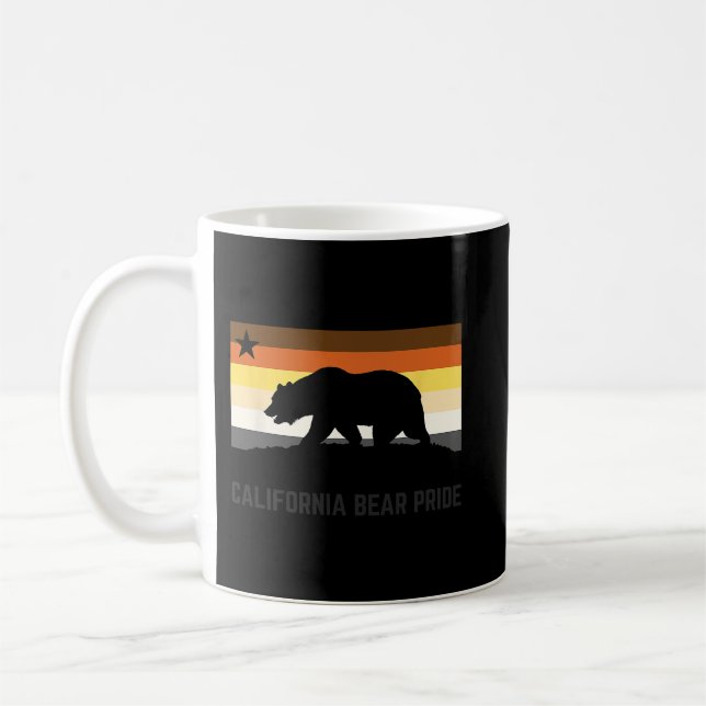 Gay Bear Pride Subculture California Flagga HGBTQ  Kaffemugg (Vänster)