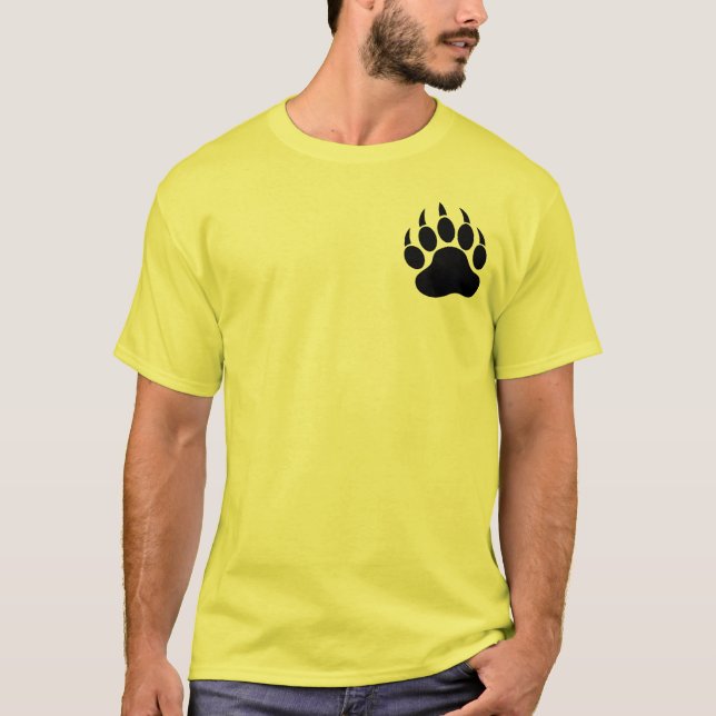 GAY BEAR TASS på framsidan av WOOF på baksidan - S T-shirt (Framsida)