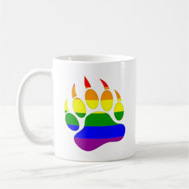 Gay Bear tass Rainbow Flagga Kaffemugg