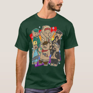 Gay Bears Cute LGBT Gay Bear Pride Month Aesthetic T Shirt