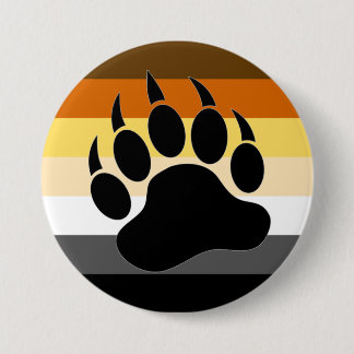 Gay Bears Pride Flagga Bear Tass Knapp