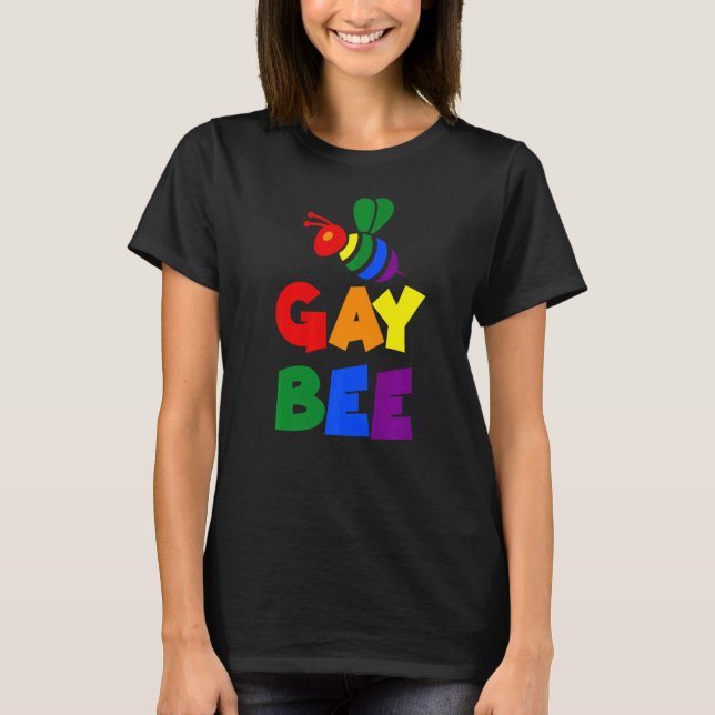 Gay Bee Lgbtq T Shirt (Framsida)