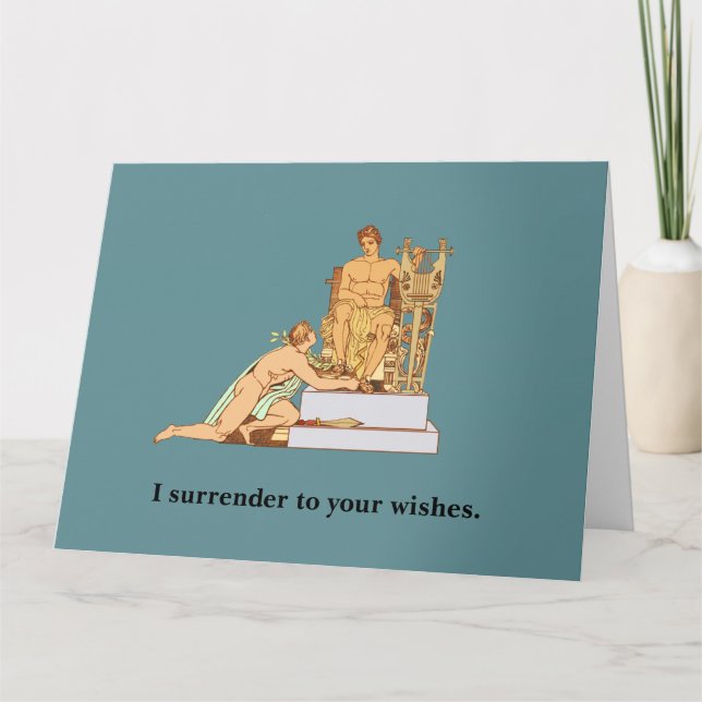 Gay Birthday Surrender to Önskemål Kort (Framsida)