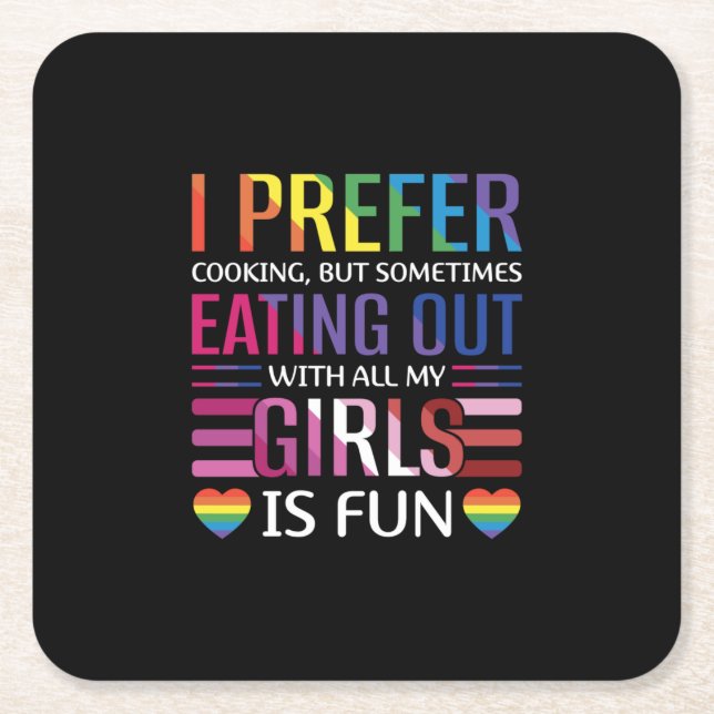 Gay Bisexual Pride Flagga HGBTQ Underlägg Papper Kvadrat (Framsidan)