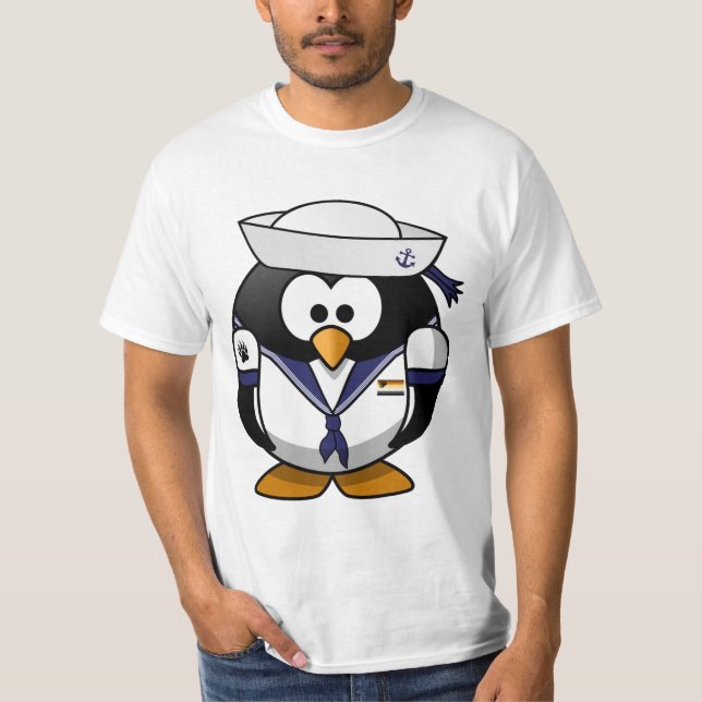 Gay björn Pride Sailor Penguin Tee (Framsida)