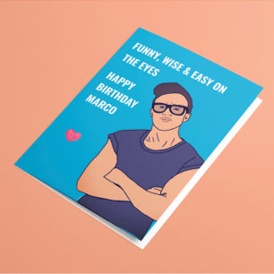 Gay Boykompis Birthday Card Kort