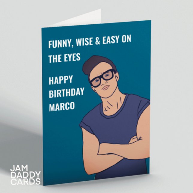 Gay Boykompis Birthday Card Kort (Skapare uppladdad)