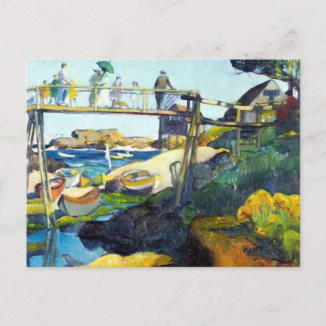 Gay Bridge Maine USA Vykort (Framsida)