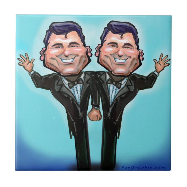 Gay Bröllop Cake Dolls Kakelplatta (Framsidan)