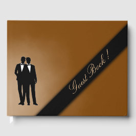 Gay Bröllop Chocolate Brown Guest Bok