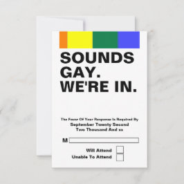 Gay Bröllop Ljud Gay vi befinner oss i OSA Kort