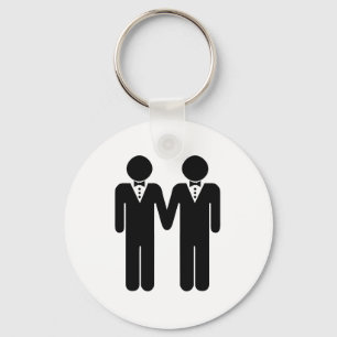 GAY BRÖLLOP TOPPER MANAR -.png Nyckelring