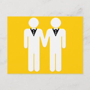 GAY BRÖLLOP TOPPER VYKORT