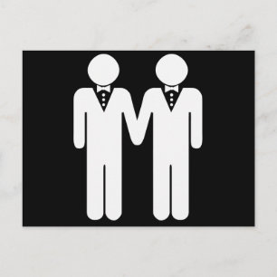 GAY BRÖLLOP TOPPER VYKORT