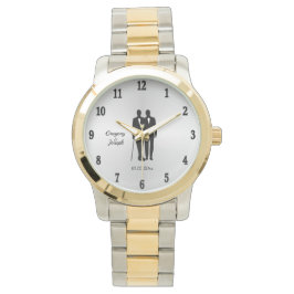 Gay Bröllop växer med Namn och datum Armbandsur