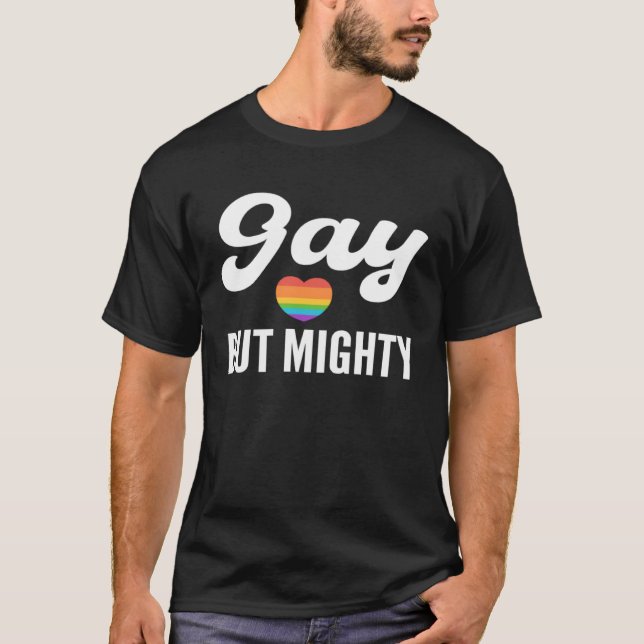 Gay but Mighty Gay And Homosexual Santa Claus T Shirt (Framsida)