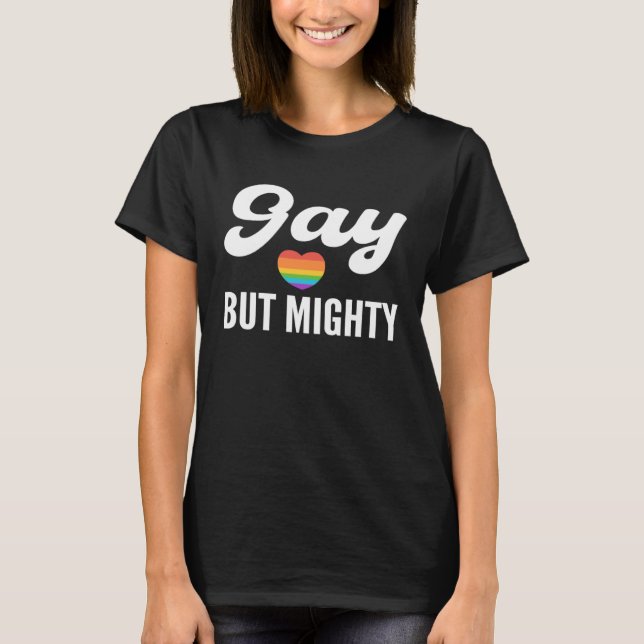Gay but Mighty Gay And Homosexual Santa Claus T Shirt (Framsida)