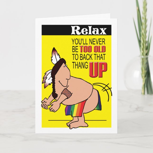 Gay Cards - Back Thang Up Kort (Framsida)