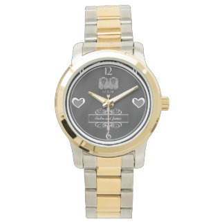 Gay Chalkboard Bröllop Keepsaké Watch Armbandsur