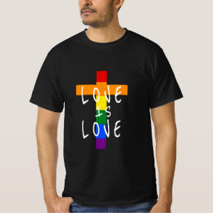 Gay Christian LGBT - Pridet Kor Guds T Shirt
