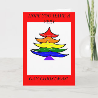 gay christmas helgkort