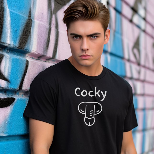 Gay cocky t-shirt, gay tee, pride t t shirt (Skapare uppladdad)