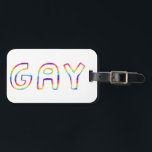 GAY Colorful Coola & Roligt RAINBOW Bagagebricka<br><div class="desc">Kolla in den här söta och färglösa konsten,  hand som jag gör åt dig! Du kan gärna lägga till en egen text eller ändra färg. Besök min butik för mer!</div>