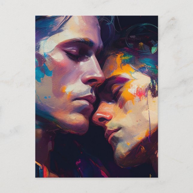 Gay Couple Vykort (Framsida)