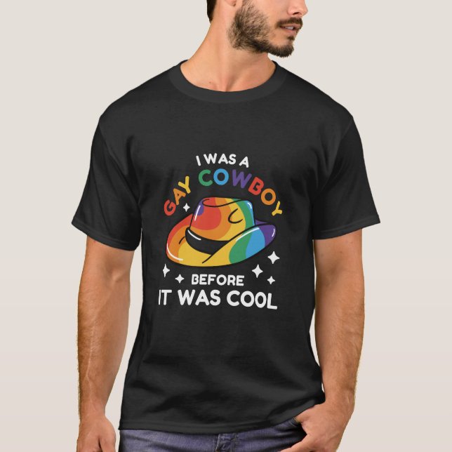 Gay Cowboy T Shirt (Framsida)