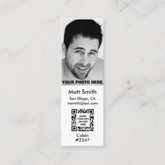Gay Cruise Card med QR-kod Mini Visitkort