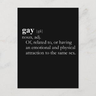 GAY (definition) Vykort