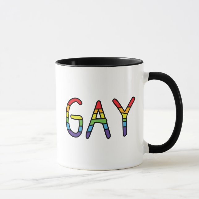 Gay Doodle Design Mugg (Höger)