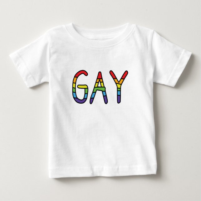 Gay Doodle Design T Shirt (Framsida)