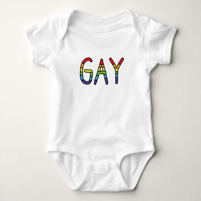 Gay Doodle Design T Shirt (Framsida)