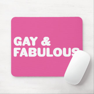 Gay & Fabulous Rosa Påstående Anpassade Färg Musmatta