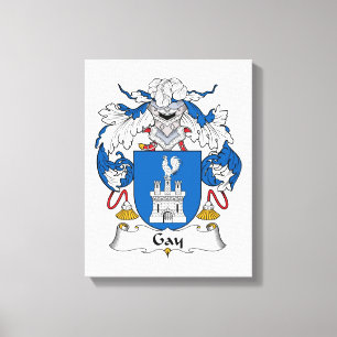 Gay Family Crest Canvastryck