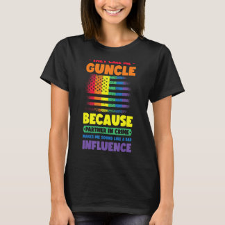 Gay farbror Pride Guncle 14 T Shirt