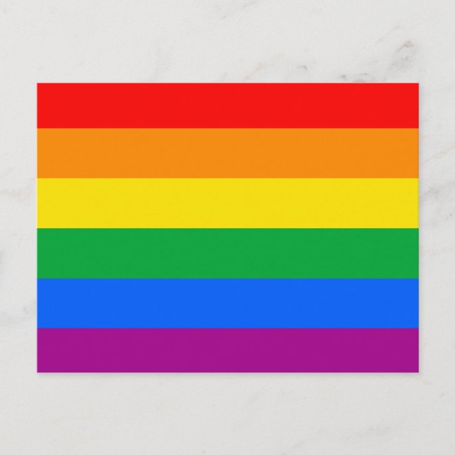 GAY FLAGGA ORIGINAL -.png Vykort (Framsida)