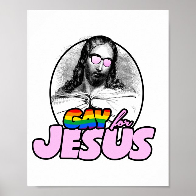 Gay for Jesus Rainbow Poster (Framsidan)