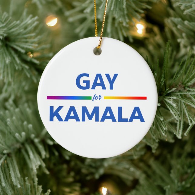 Gay for Kamala Harris Julgransprydnad Keramik (Träd)