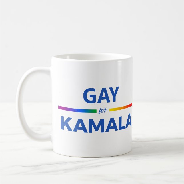 Gay for Kamala Harris Kaffemugg (Vänster)